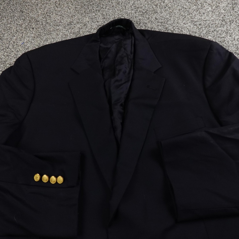 Brooks Brothers Blazer Mens 48L Navy Wool Country Club Loro Piana Coat Jacket